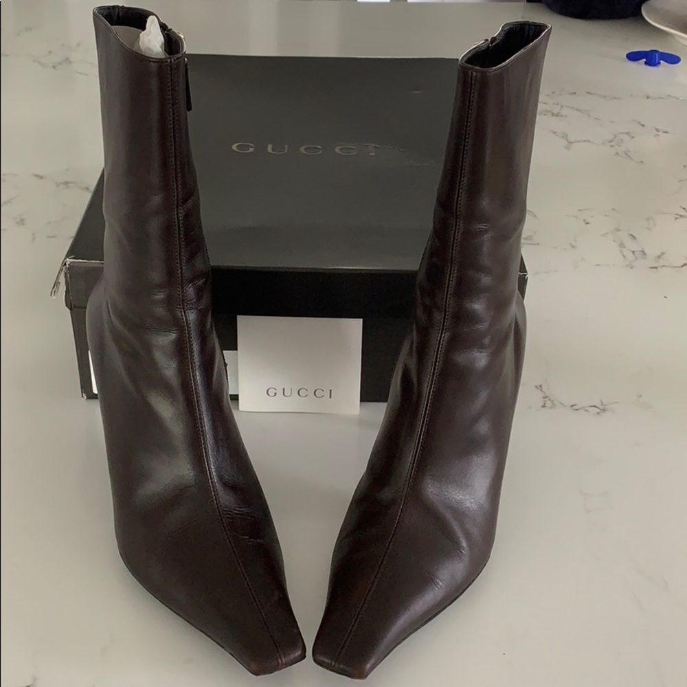 Gucci Dark Brown Boots- size 7B